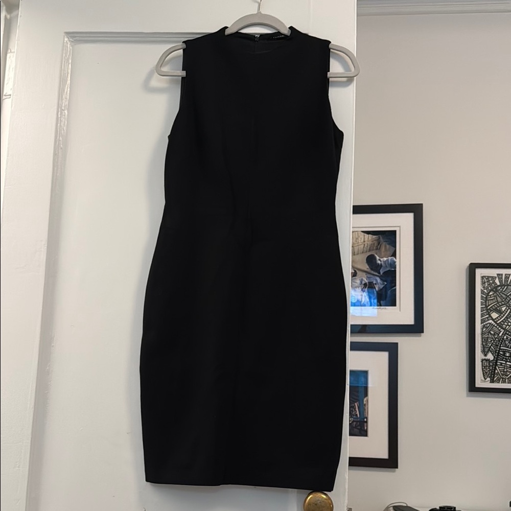 T Taharo Elegant Black Sleeveless Dress